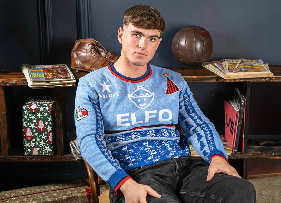 CFS Baggio Elfo Football Christmas Jumper