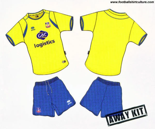 Crystal Palace away kit 08/09 by errea