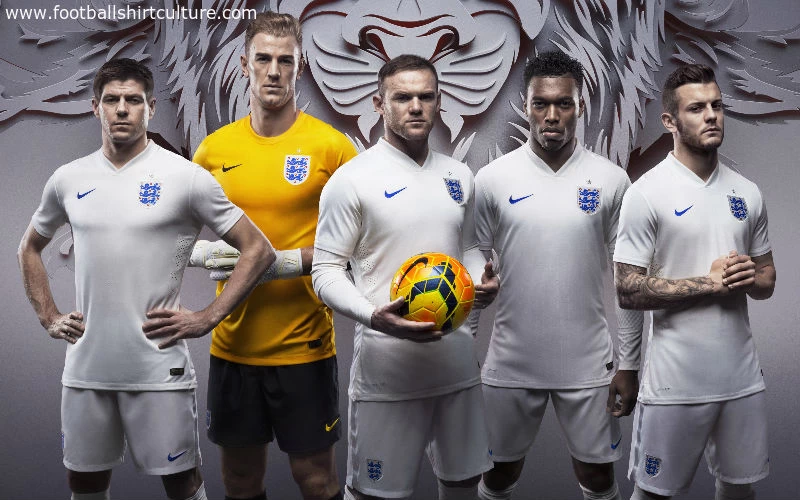 England World Cup 2014 Nike Home Football Shirt