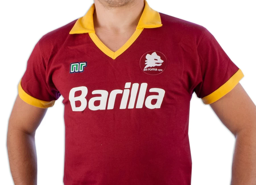 Ennerre AS Roma 1981/82 Home Barilla Retro Shirt