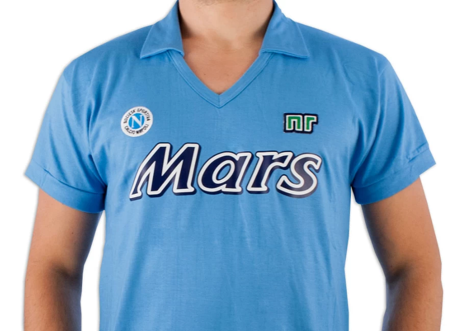 Ennerre Napoli 1985/86 Home Mars Retro Shirt