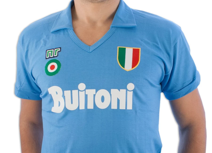 Ennerre Napoli 1986/87 Home Buitoni Retro Shirt