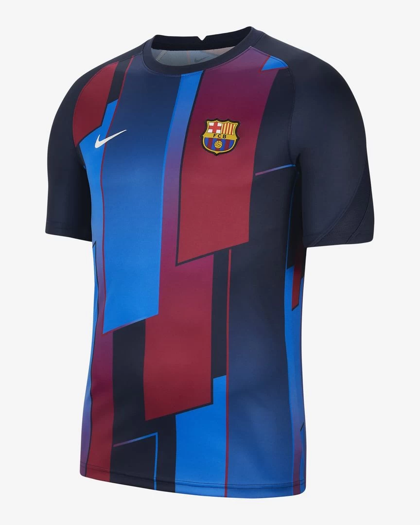 FC Barcelona 21/22 Pre-Match Shirt - Soar / Soar / Obsidian / White