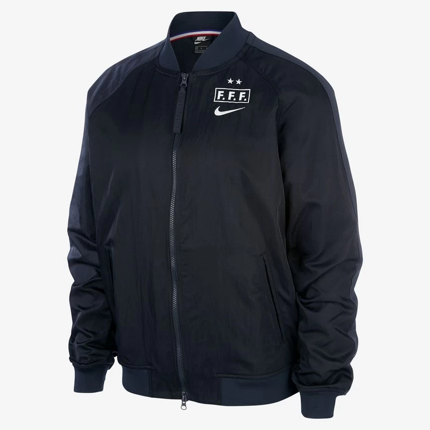 FFF Bomber Jacket - Dark Obsidian / Dark Obsidian / White