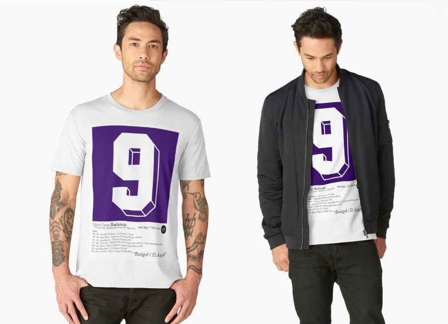 Gabriel Batistuta - Batigol T-Shirt #GabrielBatistuta #Batigol #batistuta #Bati5 #NoiSiamoFirenze #ACFFiorentina