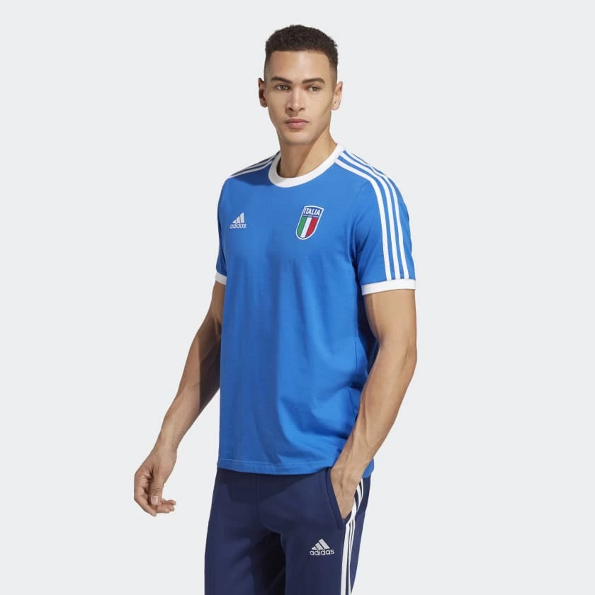 Italy 3-Stripes T-Shirt - Blue