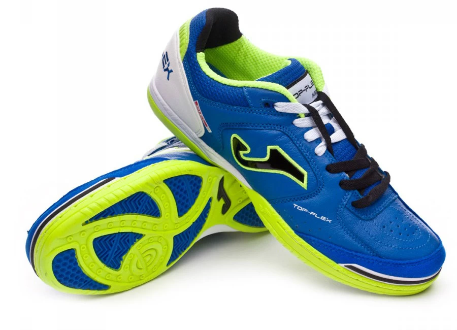 Joma Top Flex Football Shoe - Blue / Black / Lime