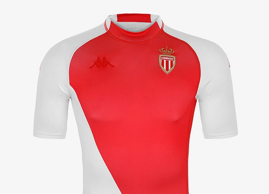 Monaco Kappa Retro Kombat 2000 Shirt - White / Red #ASMonaco #teamMonaco #footballshirt