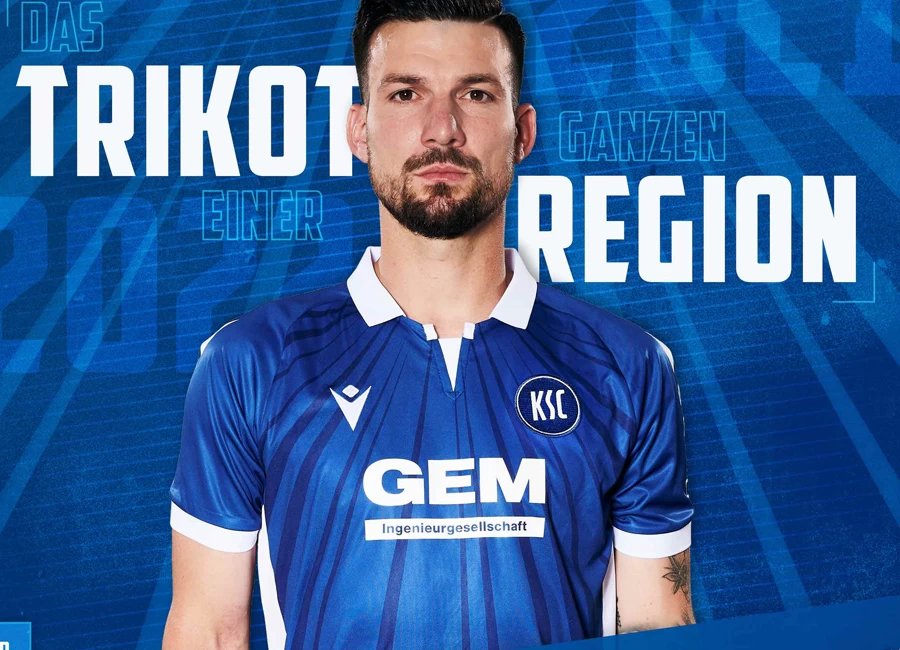 Karlsruher SC 2021-22 Macron Home Kit #KSCmeineHeimat KarlsruherSC #Karlsruhe