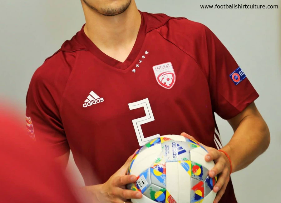 Latvia 2018-19 Adidas Home Kit