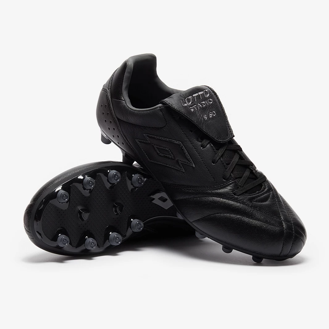 Lotto Stadio 200 III FG 50th Anniversary - All Black / Asphalt