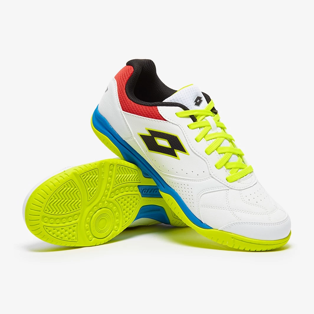 Lotto Tacto 300 VII Indoor - White / Black / Safety Yellow 