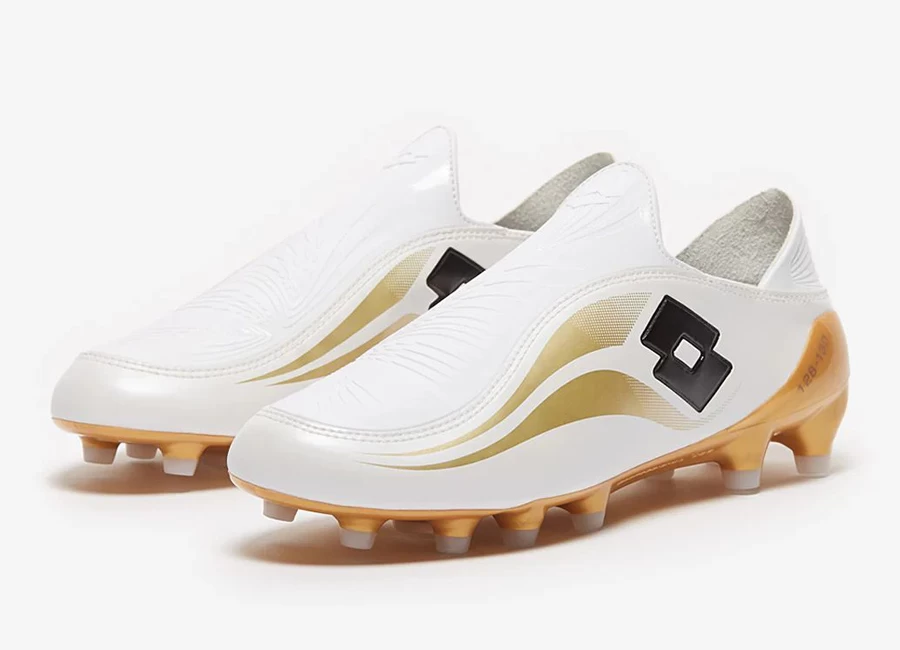 Lotto Zhero Gravity Limited Edition - White / Gold #footballboots #lottofootball