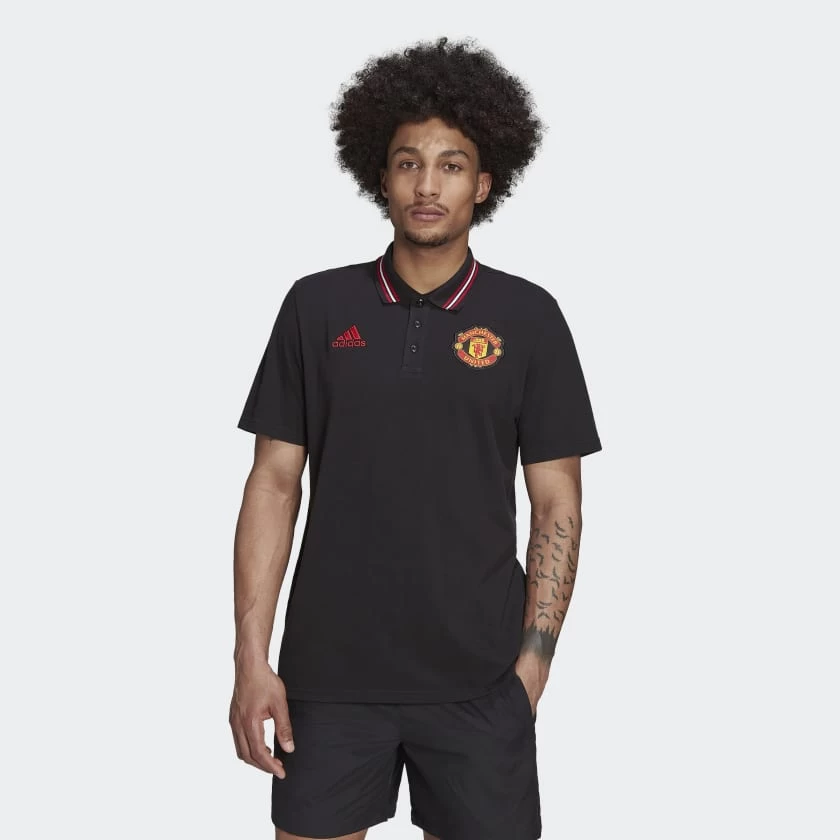 Manchester United 22/23 DNA Polo Shirt - Black