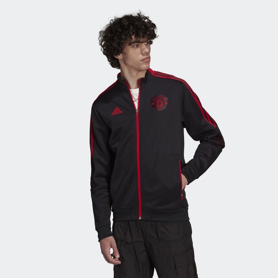 Manchester United 21/22 Tiro Anthem Jacket - Black / Real Red