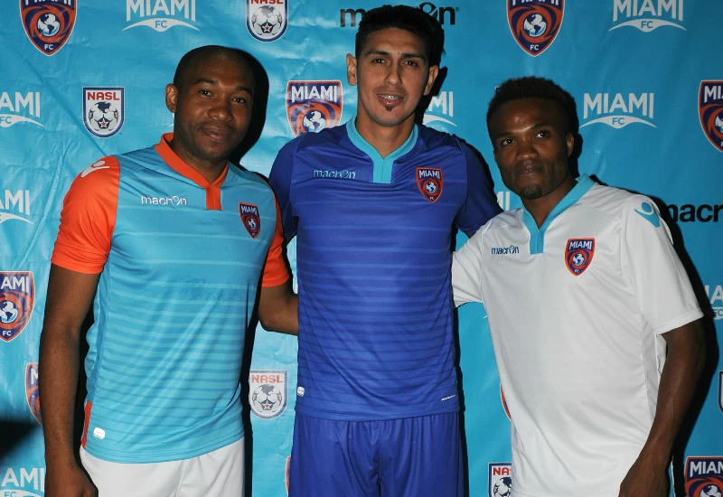 Miami FC 2016 Macron Football Kits