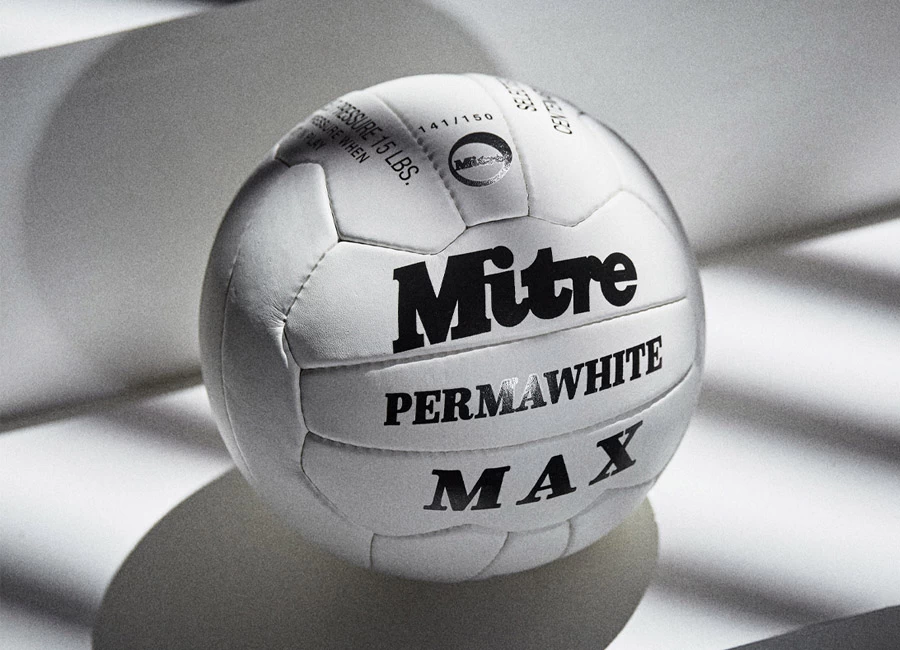 Mitre Permawhite Max Ball - White #Mitre #MitreFootball