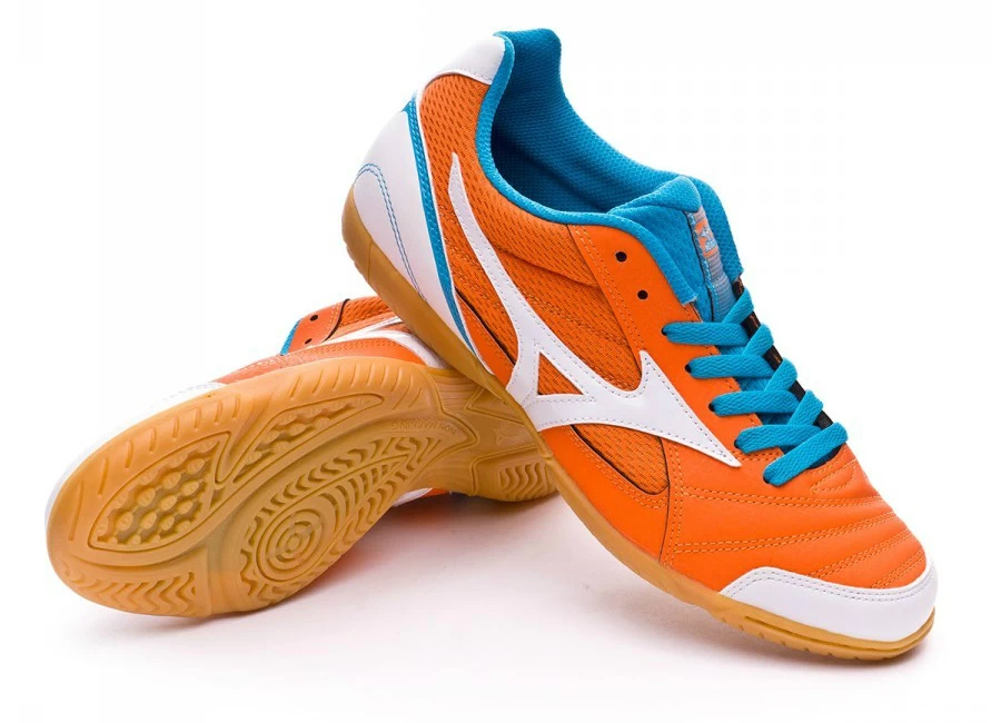 Mizuno Sala club 2 IN - Vibrant Orange / White / Atomic Blue