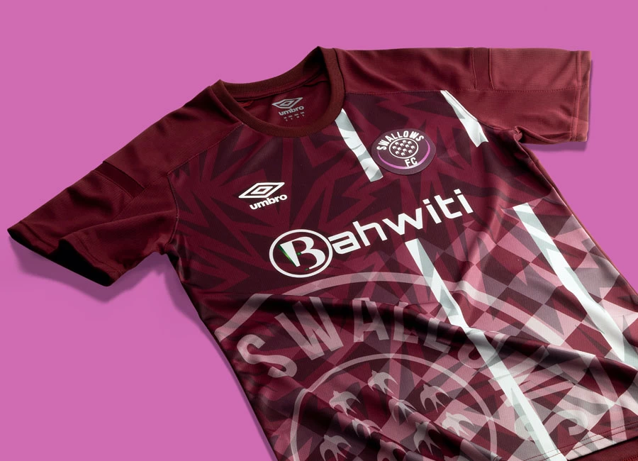 Moroka Swallows 2021-22 Umbro Home Shirt #Umbro #TheDubeBirds #MorokaSwallows #SwallowsFC