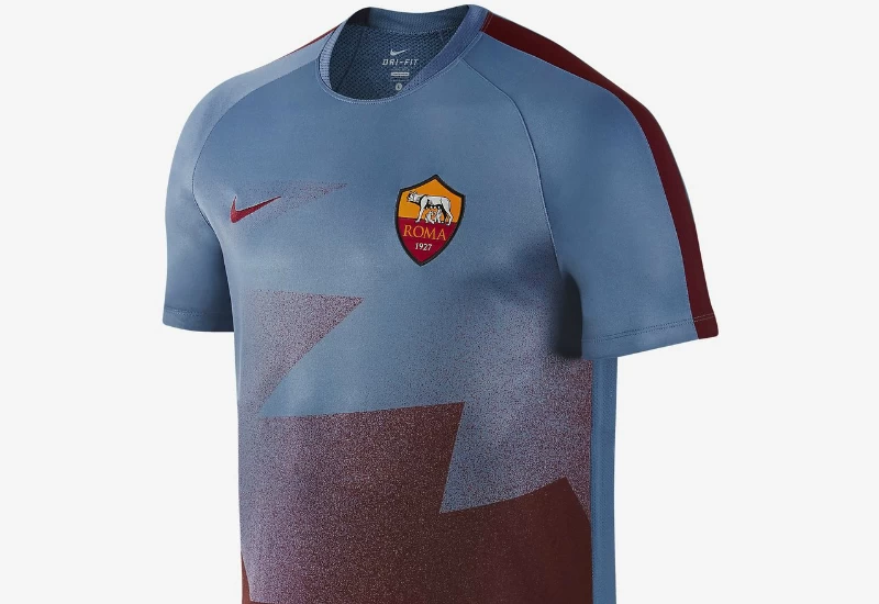 Nike AS Roma Pre-match Football Shirt - Ocean Fog / Team Red