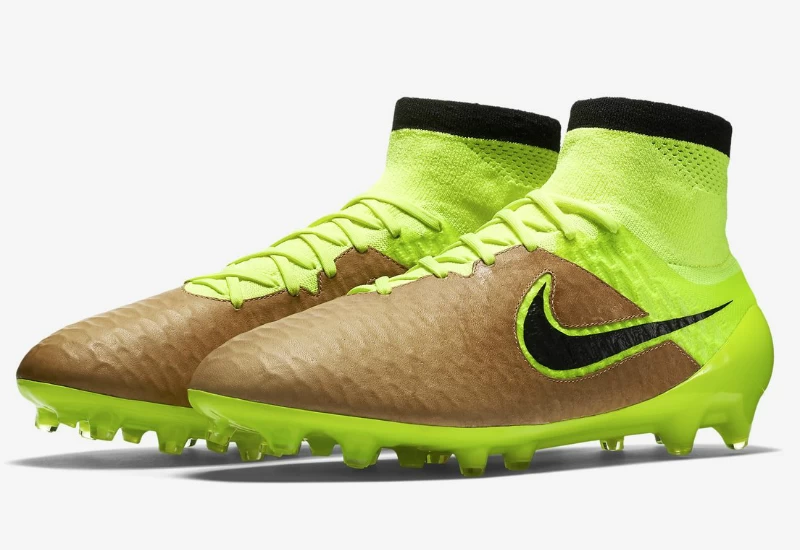 Nike Magista Obra Leather FG - Tech Craft - Canvas / Volt / Black