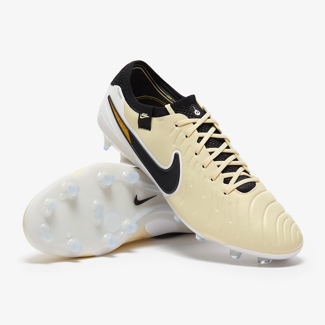 Nike Tiempo Legend X Elite FG Mad Ready - Lemonade / Black / Metallic Gold Coin