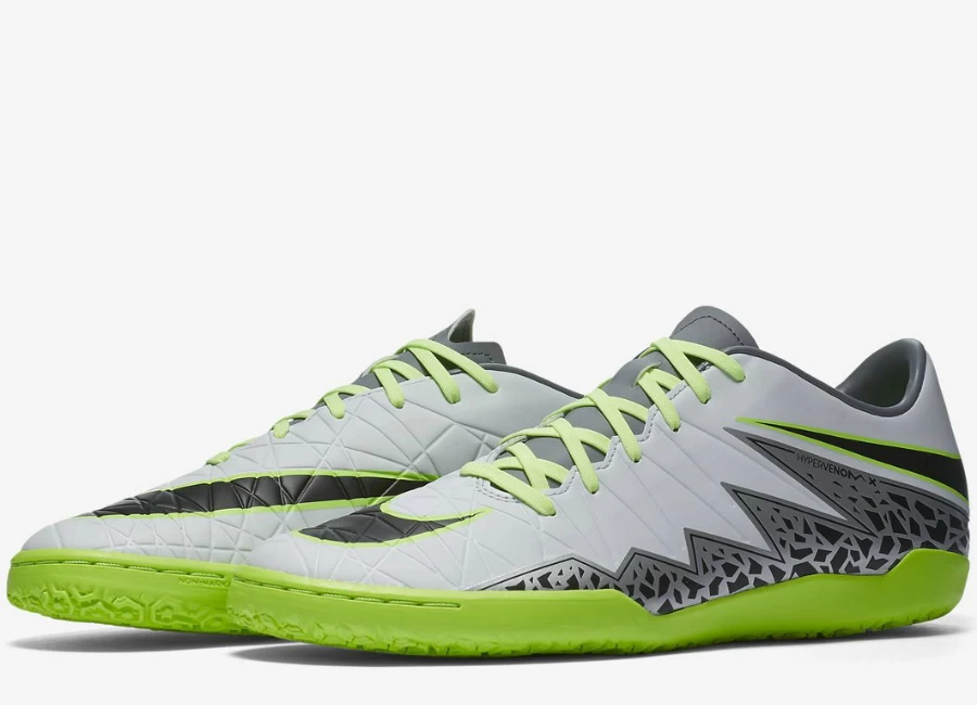 Nike Hypervenom Phelon II IC - Pure Platinum / Black / Ghost Green