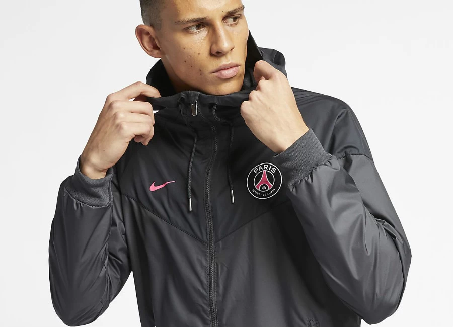 Nike Paris Saint-Germain Windrunner - Anthracite / Black / Hyper Pink