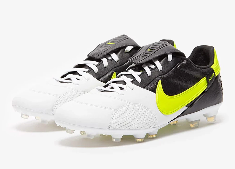 Nike The Premier III FG - Black / Volt / White #footballboots #nikefootball #nike