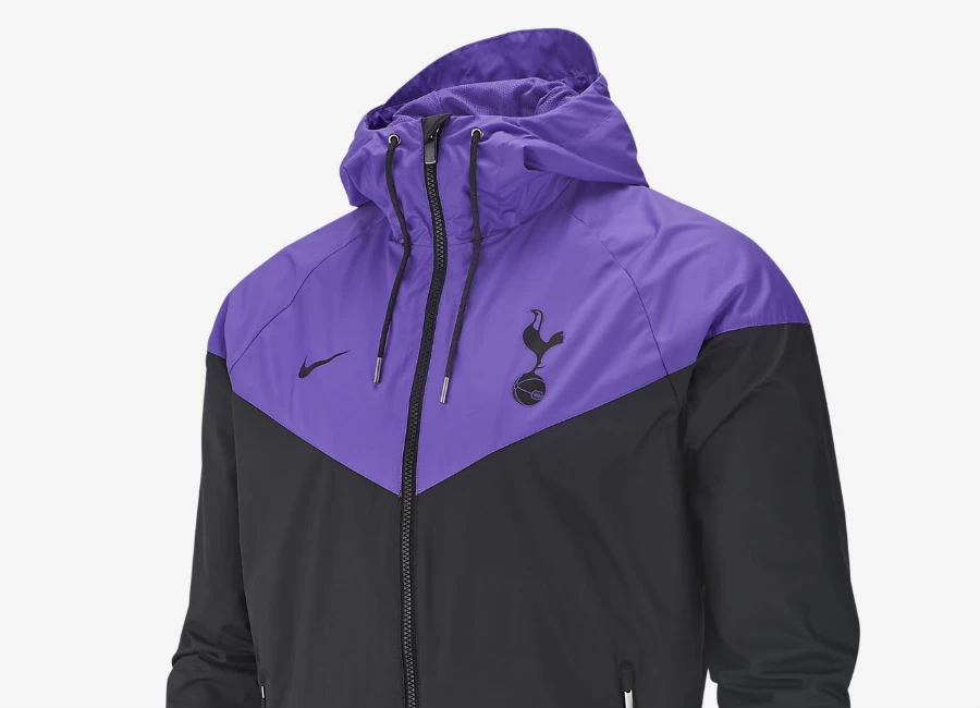 Nike Tottenham Hotspur Windrunner - Black / Hyper Grape / Black #TottenhamHotspur #thfc #coys #nikefootball