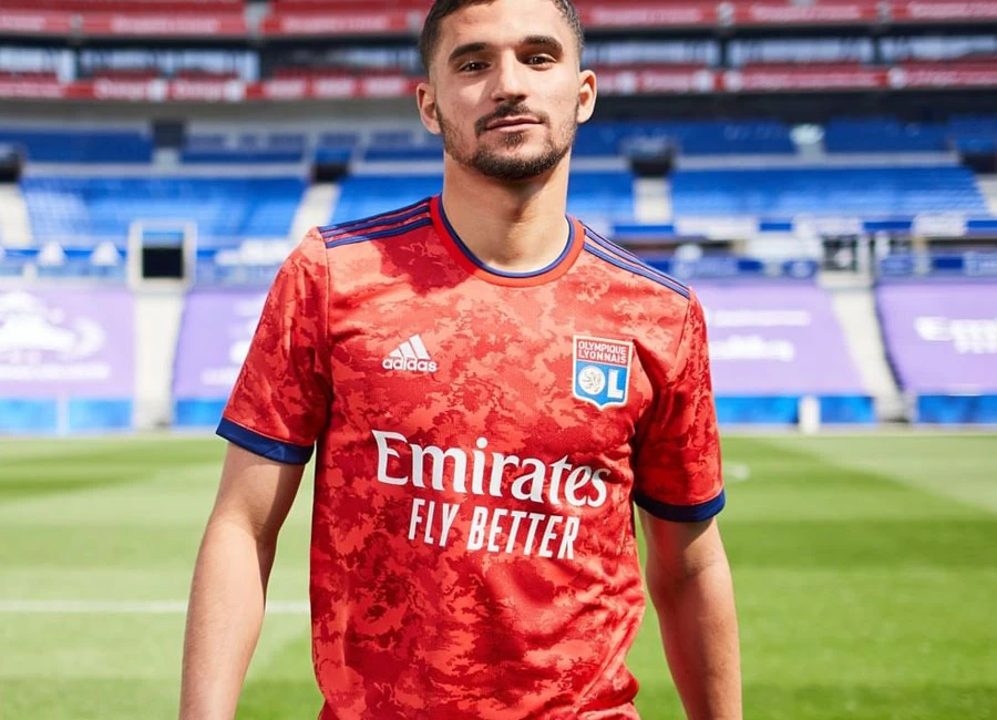 Olympique Lyon 2021-22 Adidas Away Shirt #OlympiqueLyon #OlympiqueLyonnais #adidasfootball