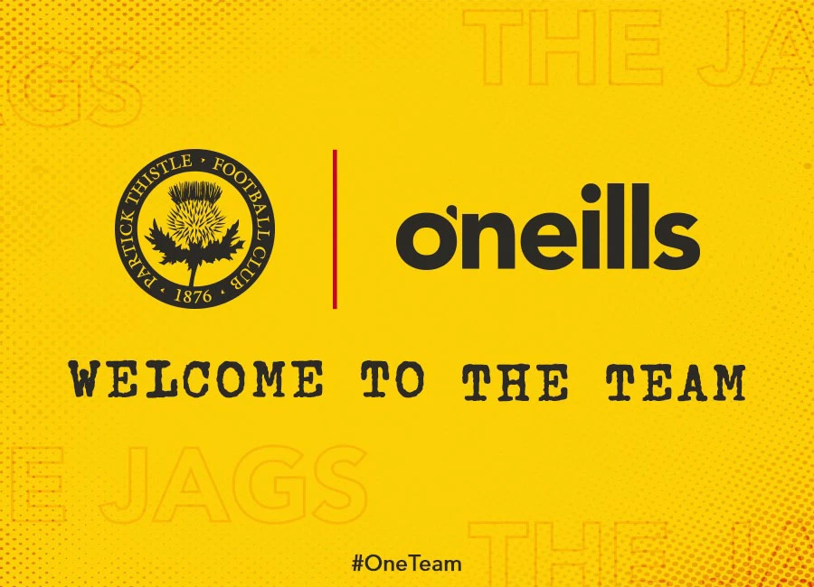 Partick Thistle Announce O’Neills Kit Deal #TheJags #PartickThistle #oneteam #ptfc