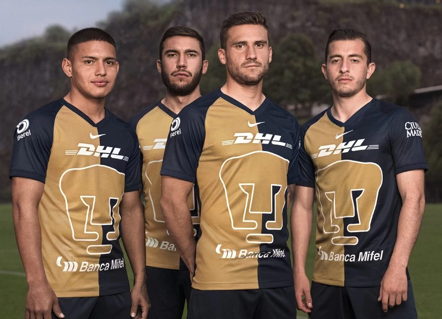 Pumas UNAM 2019-20 Nike Third Kit #OrgulloAzulyOro #SoyDePumas #nikefootball