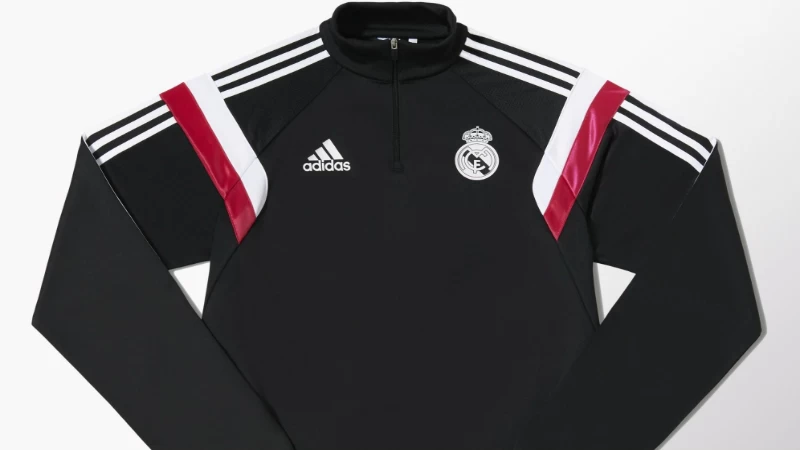 Adidas Real Madrid Training Top - Black / White / Blast Pink