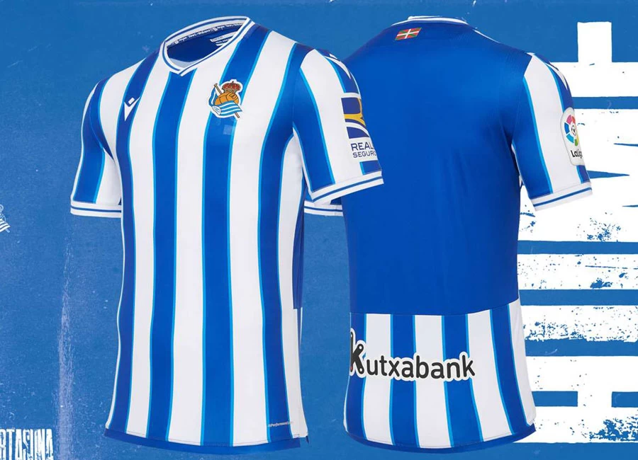 eal Sociedad 2020-21 Macron Home Kit #RealSociedad #AurreraReala #macronsports