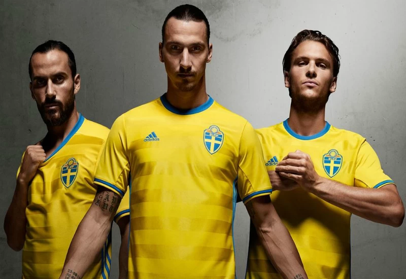 Sweden 2016 Adidas Home Kit