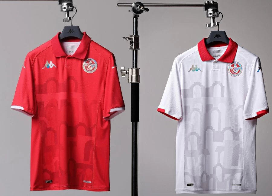 Tunisia 2024 Kappa Home and Away Kits