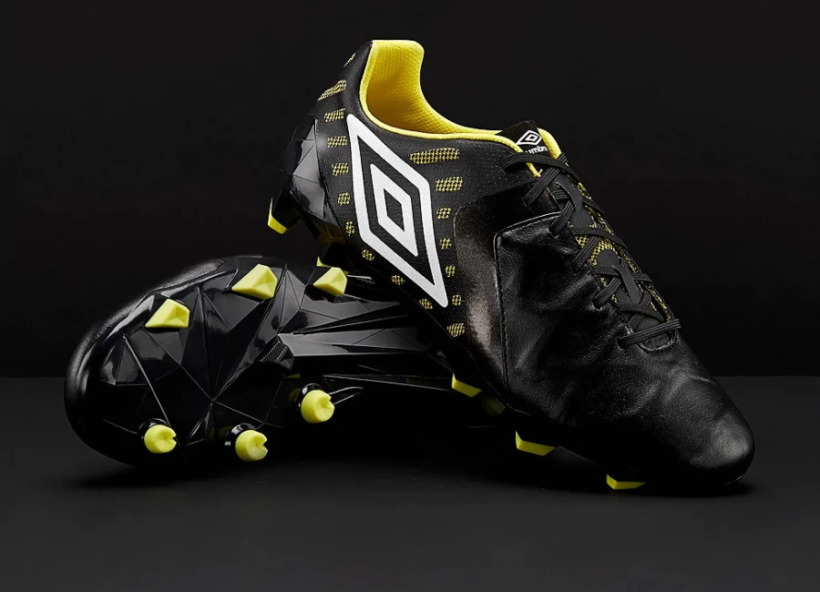 Umbro Medusae II Pro FG - Black / White / Golden Kiwi