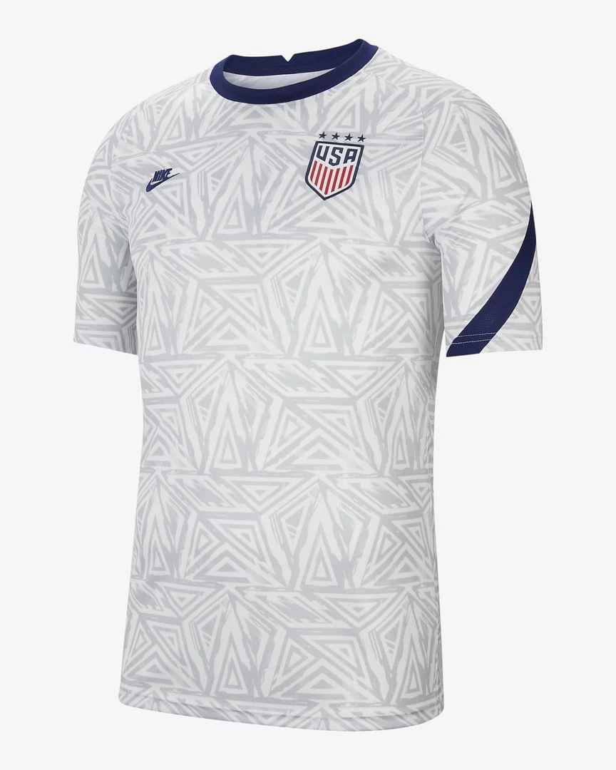 United States 21/22 Pre-Match Shirt - White / Loyal Blue