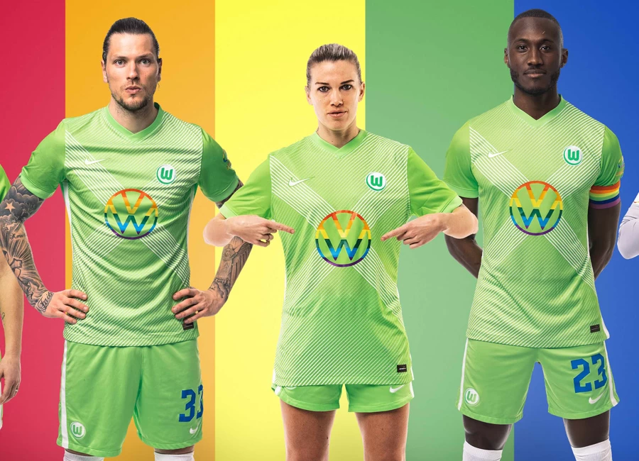 VfL Wolfsburg 2021 Nike Diversity Jersey #VfLWolfsburg #DiversityMatters #nikefootball