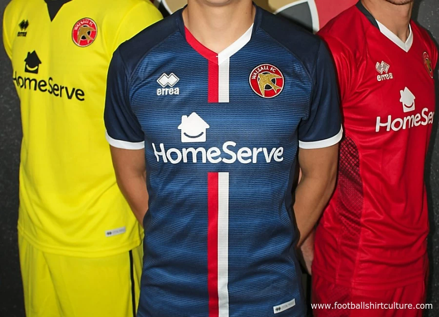 Walsall 2018-19 Errea Home & Away Kits