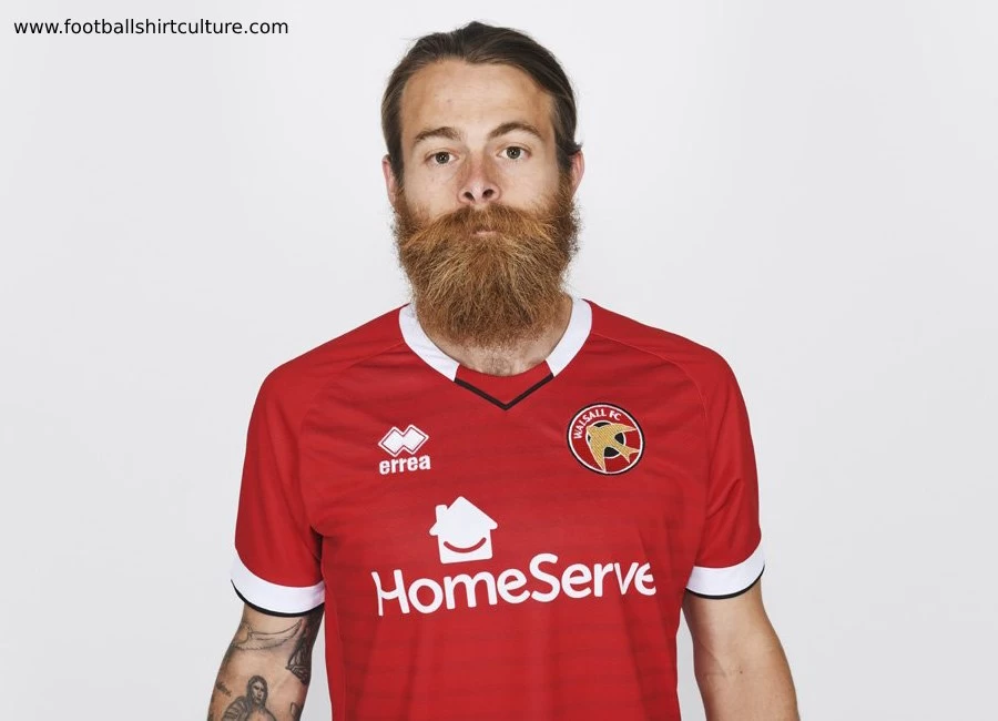 Walsall FC 2019-20 Errea Home Kit #WalsallFC #Saddlers #footballshirt