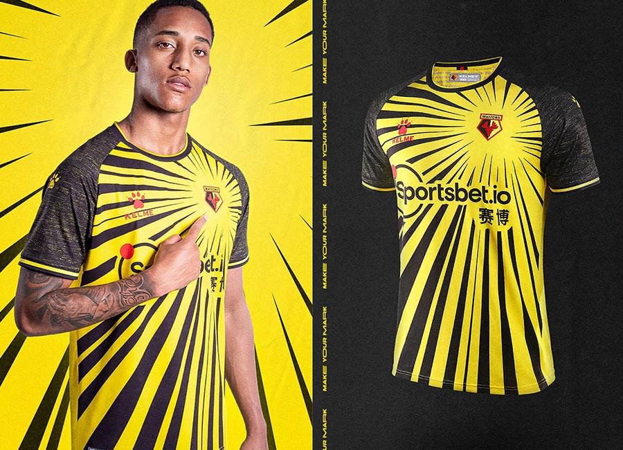 Watford 2020-21 Kelme Home Kit #watfordfc #Watford #kelme